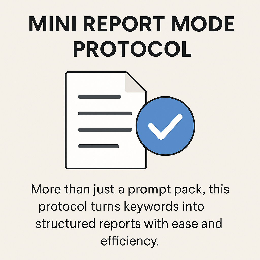 Mini Report Mode Protocol